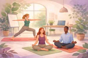 Yoga im Büro