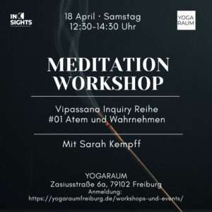 Workshop zu Atem und Wahrnehmen in der Meditation