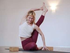 Eine fortgeschrittene Sitzhaltung